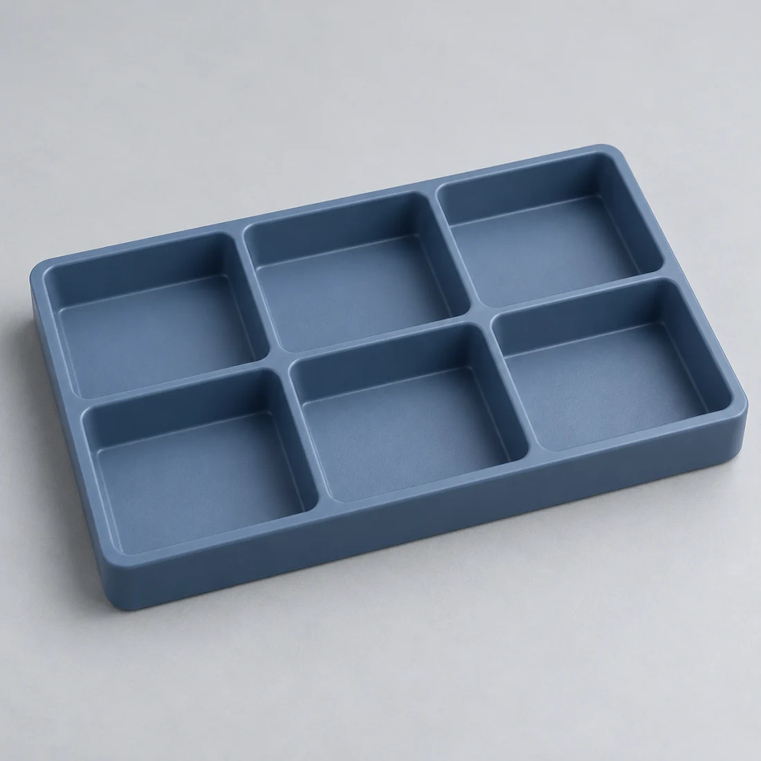 Six-well parts tray